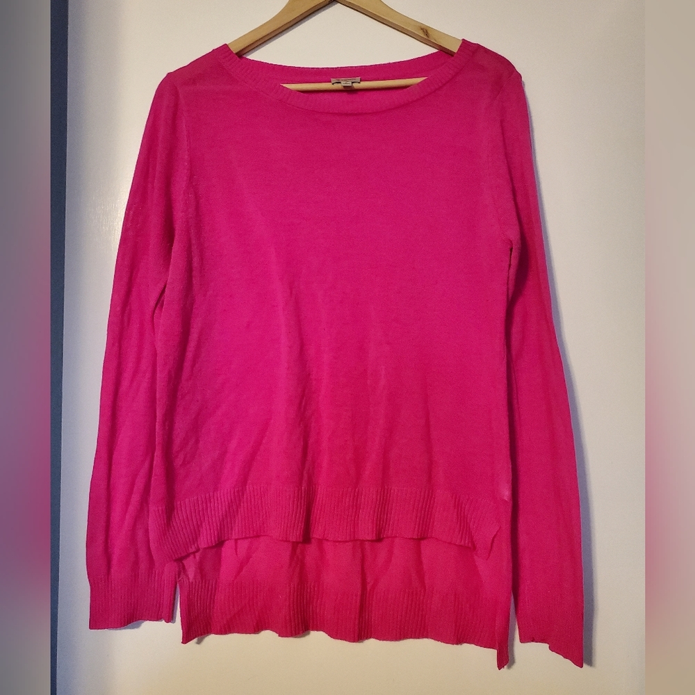 Cremieux Hot Pink Lightweight Sweater - Size Large